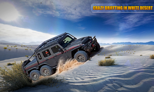 White Desert Truck Driving Simulator : 4x4 Offroad - Gameplay image of android game
