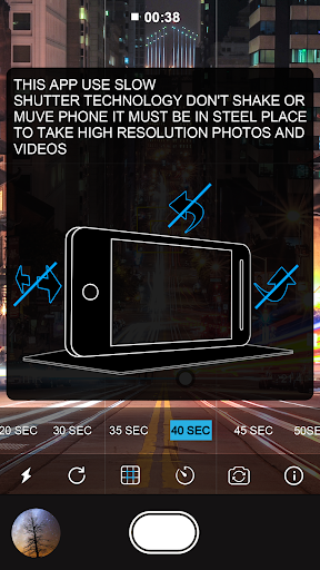 Slow Shutter Long Exposure Camera - عکس برنامه موبایلی اندروید
