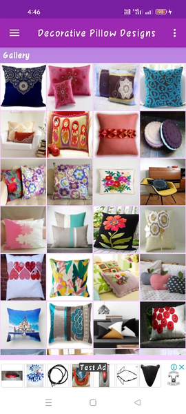 Decor Pillow Desings Gallery - Image screenshot of android app