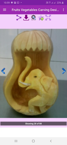 Fruits Vegetables Carving - Image screenshot of android app