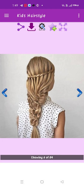 Girls Hairstyle Gallery - Image screenshot of android app