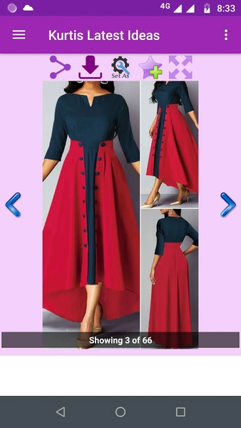 Kurtis Latest Ideas Gallery - Image screenshot of android app