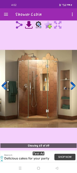 Shower Cabin Designs Gallery - Image screenshot of android app