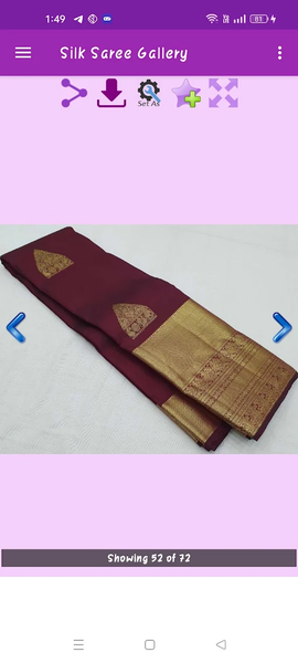 Silk Saree Gallery - Image screenshot of android app