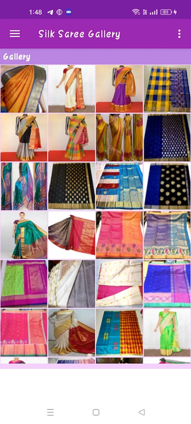 Silk Saree Gallery - Image screenshot of android app