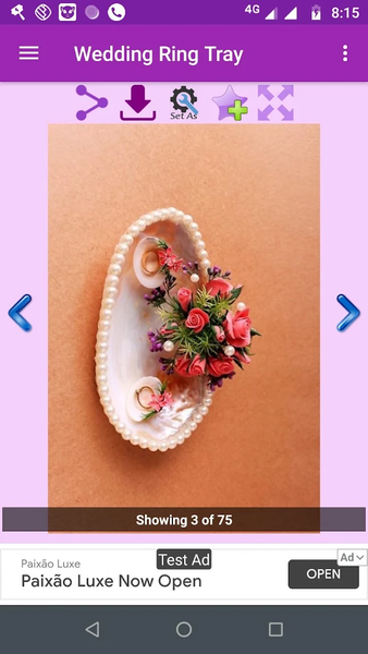 Wedding Ring Tray Gallery - Image screenshot of android app
