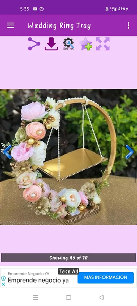 Wedding Ring Tray Gallery - Image screenshot of android app