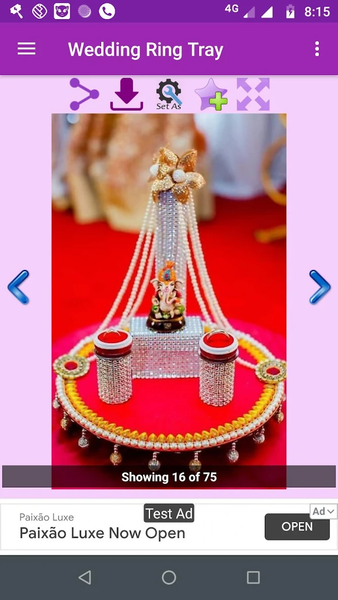Wedding Ring Tray Gallery - Image screenshot of android app