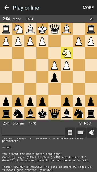 Chess - Gameplay image of android game