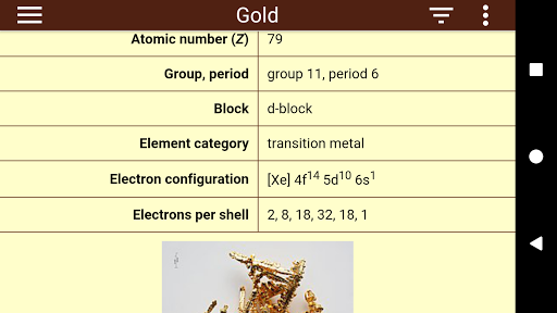 Periodic Table - Image screenshot of android app