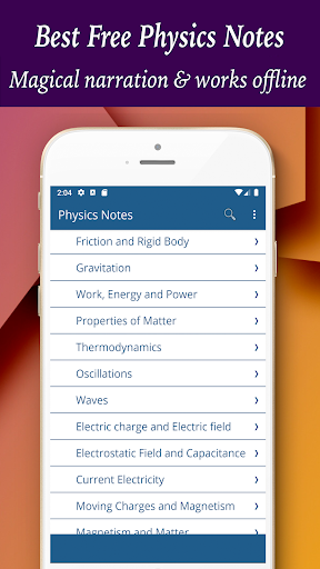 Physics Notes - Image screenshot of android app