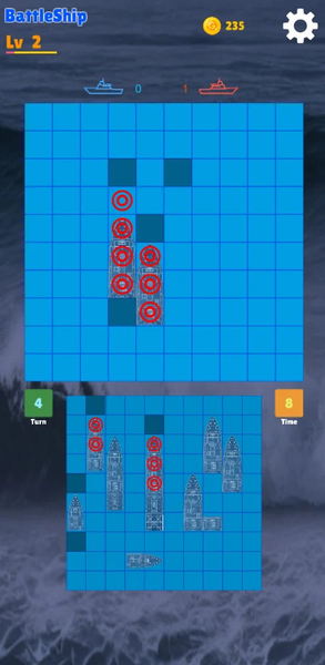 BattleShip PvP - Gameplay image of android game