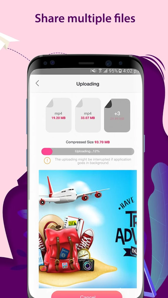 LinkFileShare: Send via link - Image screenshot of android app