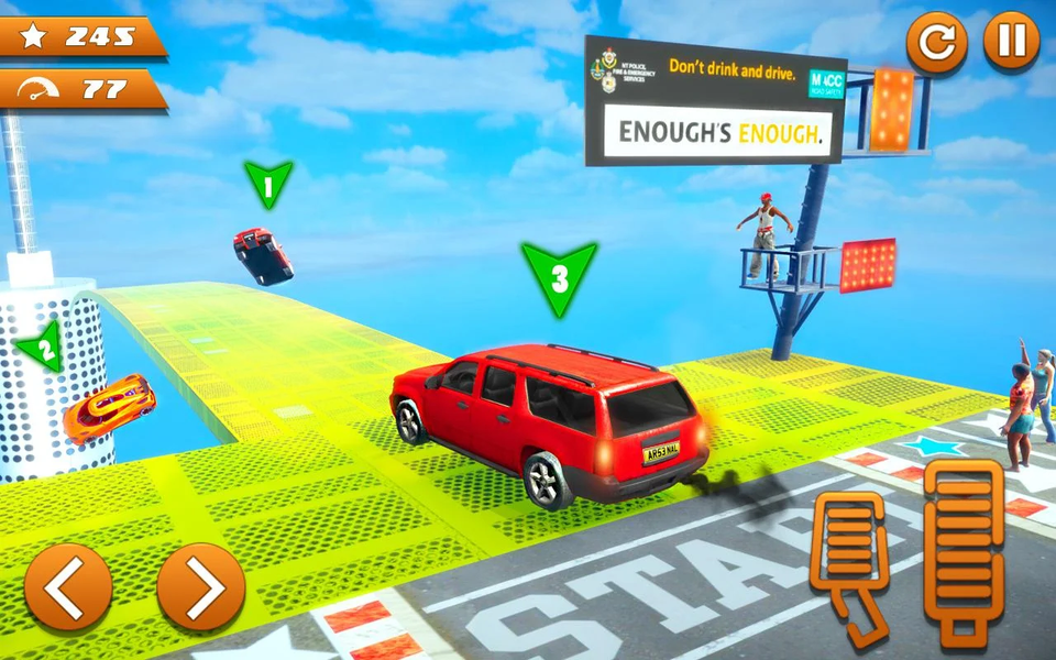 Mega Ramp Car Stunts Challenge - عکس بازی موبایلی اندروید