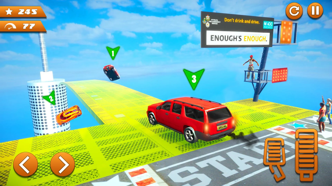 Mega Ramp Car Stunts Challenge - عکس بازی موبایلی اندروید