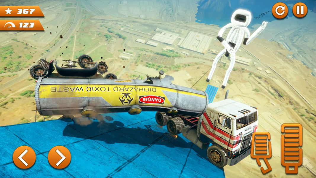 Mega Ramp Car Stunts Challenge - عکس بازی موبایلی اندروید
