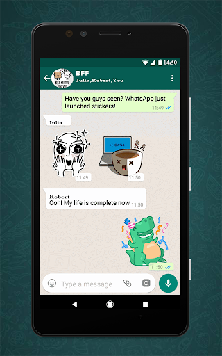 Free Messenger Whats Stickers New - Image screenshot of android app