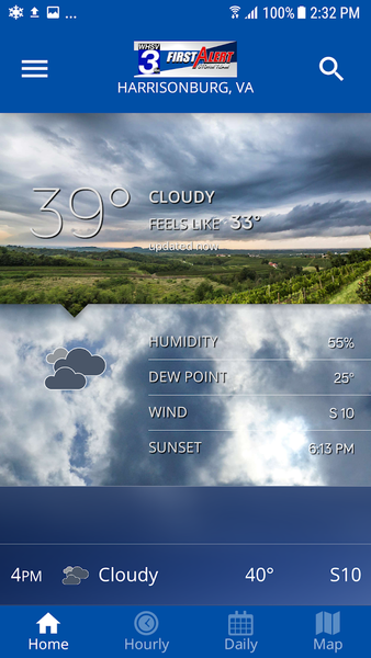 WHSV-TV3 Weather - Image screenshot of android app