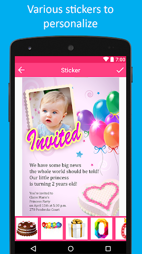 Birthday Card Maker - Image screenshot of android app