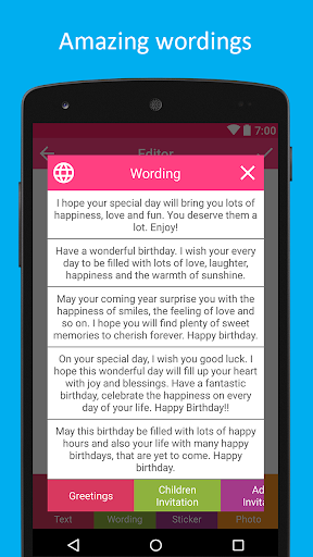 Birthday Card Maker - Image screenshot of android app