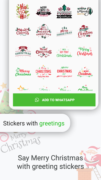 Christmas Stickers - WASticker - Image screenshot of android app