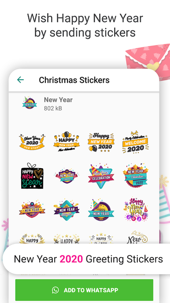 Christmas Stickers - WASticker - Image screenshot of android app