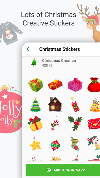 Christmas Stickers - WASticker - Image screenshot of android app