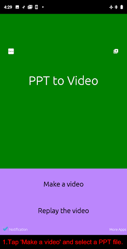 PPT to Video - Image screenshot of android app