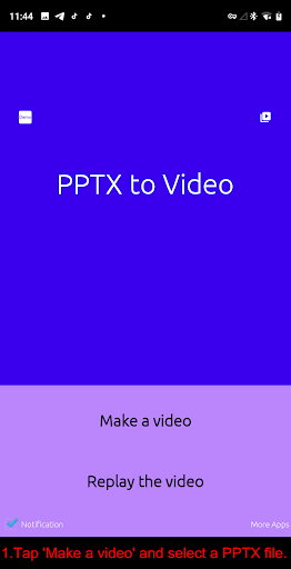 PPTX to Video - Image screenshot of android app