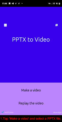 PPTX to Video - عکس برنامه موبایلی اندروید