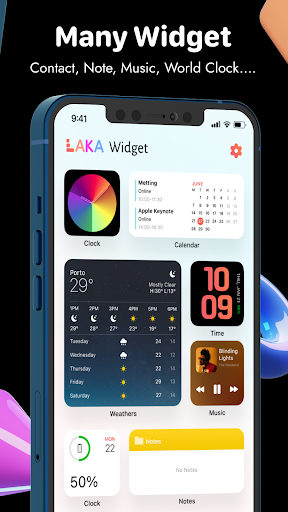 Laka Widgets: Widgets, Themes - عکس برنامه موبایلی اندروید