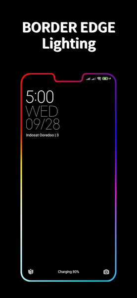 Edge Lighting RGB Borderscreen - Image screenshot of android app