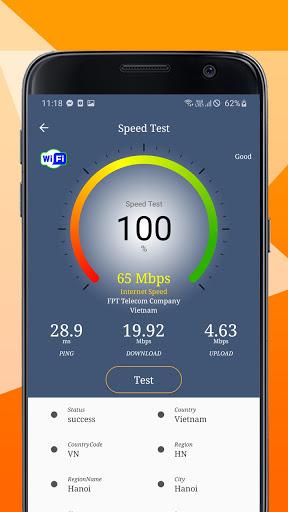 WiFi net signal strength meter - Image screenshot of android app