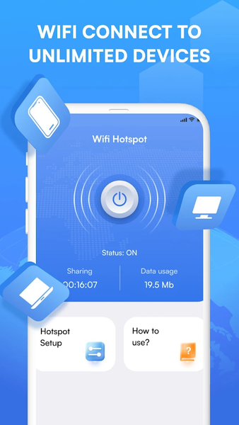 Wifi Hotspot, Personal Hotspot - عکس برنامه موبایلی اندروید