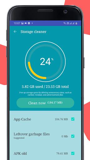 Clean junk file - Clear Cache - Image screenshot of android app