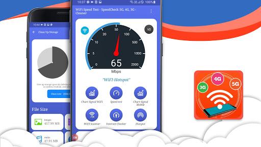 5G speed test meter & Clean up - عکس برنامه موبایلی اندروید