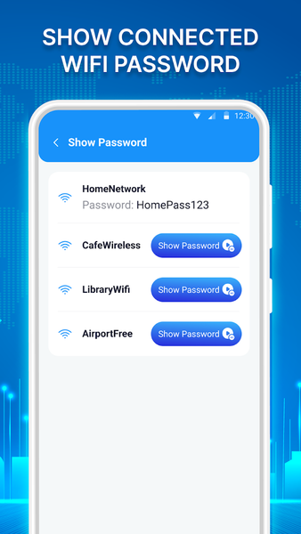 Show Wifi Password: Wifi List - عکس برنامه موبایلی اندروید