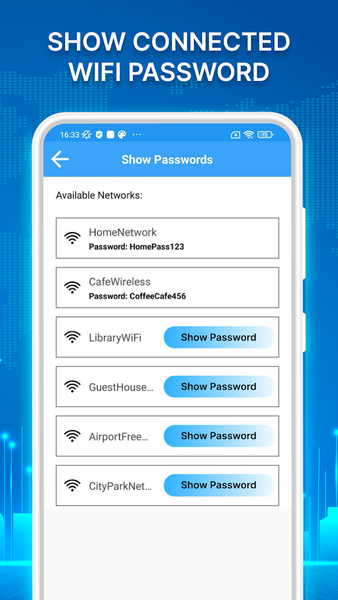 Show Wifi Password: Wifi List - عکس برنامه موبایلی اندروید