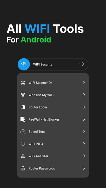 Network Tools - WIFI Connect - Image screenshot of android app