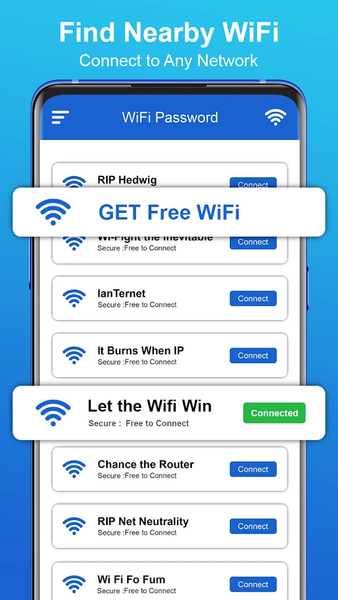 Wifi Password Show - عکس برنامه موبایلی اندروید