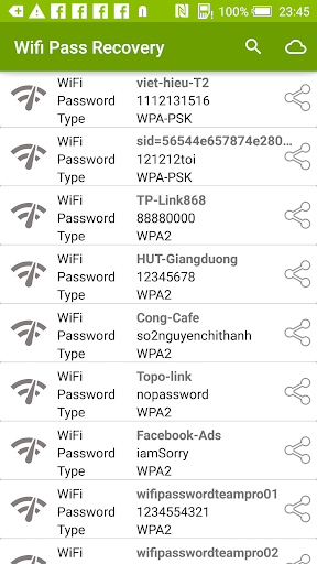 WiFi Password Recovery Viewer - Image screenshot of android app