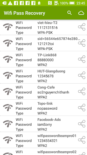 WiFi Password Recovery Viewer - عکس برنامه موبایلی اندروید