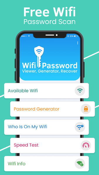 Wifi Password Viewer, Generato - عکس برنامه موبایلی اندروید