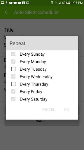 Auto Silent Scheduler - عکس برنامه موبایلی اندروید