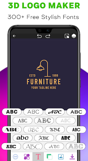 3D Logo Maker & Logo Creator - Image screenshot of android app
