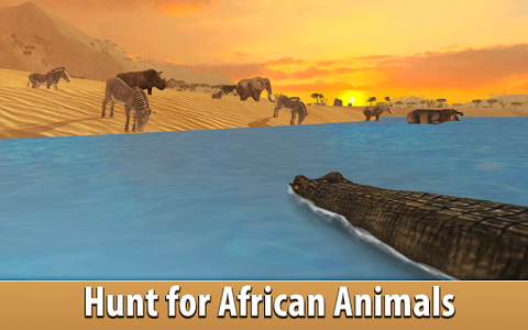 African Crocodile Simulator 3D - Gameplay image of android game