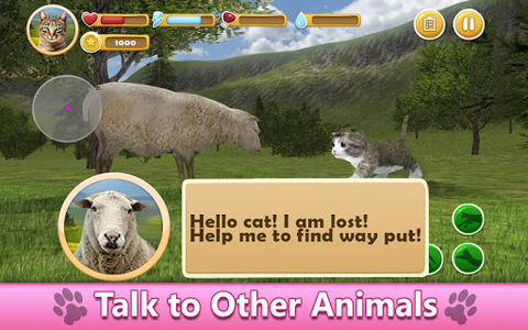 Cat Simulator: Farm Quest 3D - Gameplay image of android game