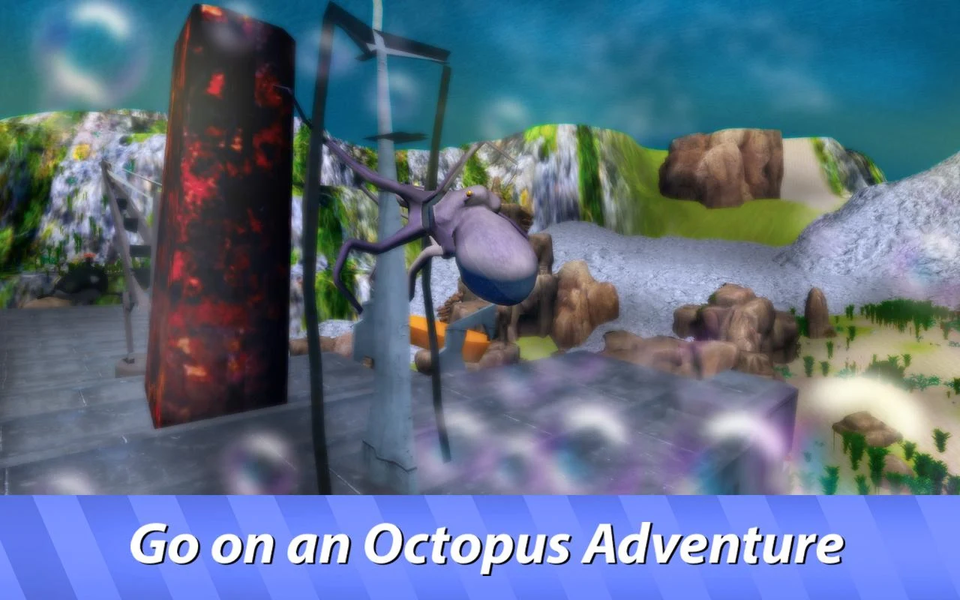 Octopus Underwater Simulator - dive in ocean! - Gameplay image of android game