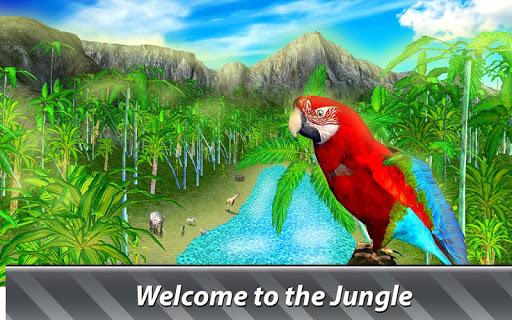 Jungle Parrot Simulator - try wild bird survival! - عکس بازی موبایلی اندروید