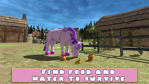 Pony Survival Simulator 3D - Gameplay image of android game